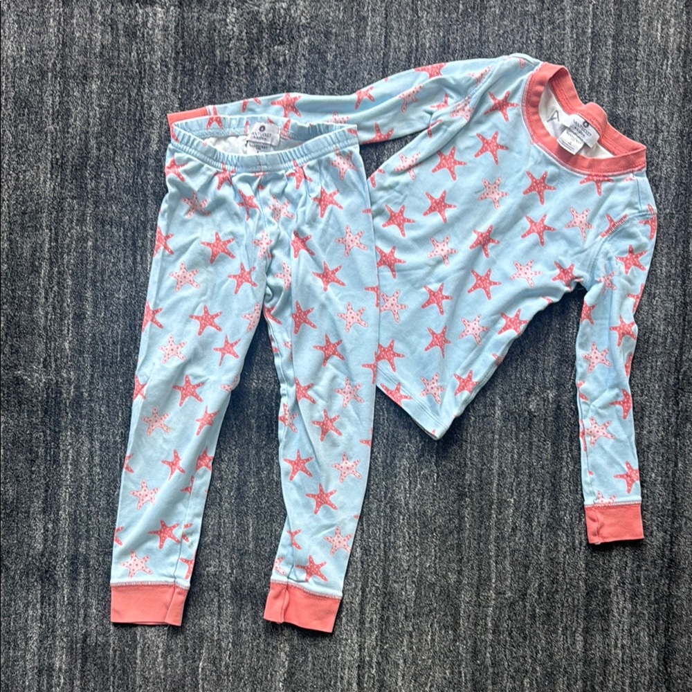 Star fish Kids Pajamas - Blue and Pink